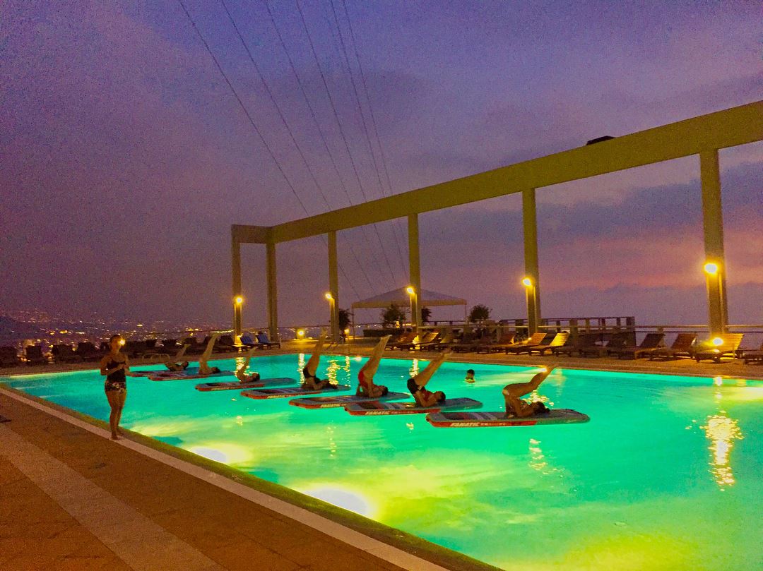 Who’s ready for a colorful sunset yoga class with a mind blowing view?... (Belhorizon Country Club)