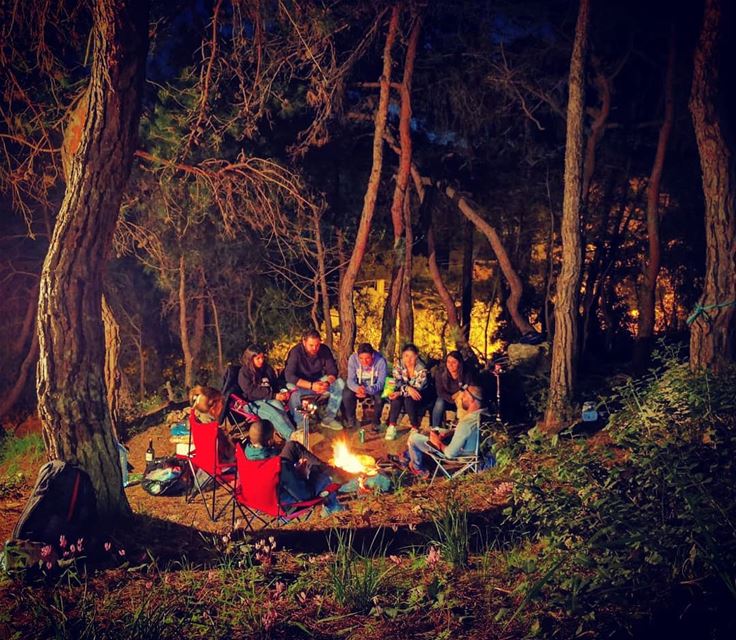 Who said nights where  for sleep  nightcamp  camping  lebanon  friends ...