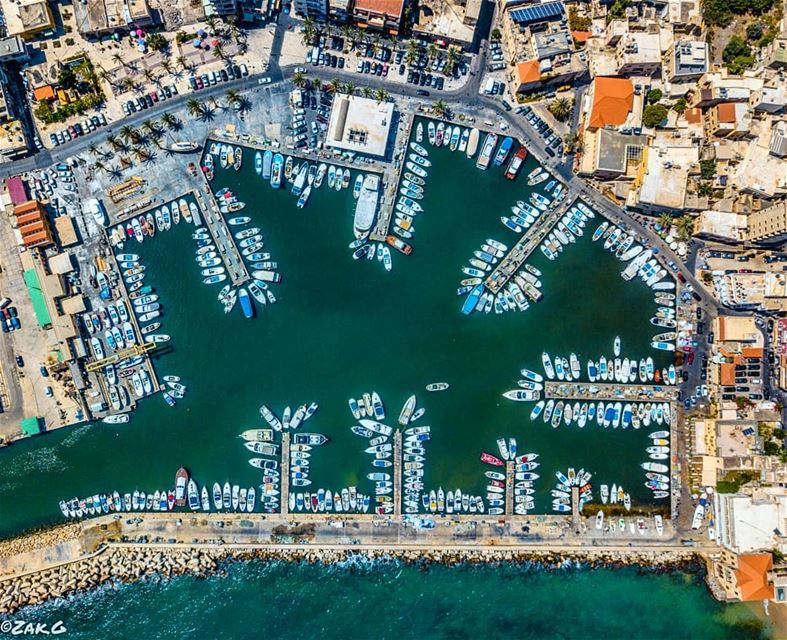 Who said seaports are only accessible by sea? A shot from the skies of... (Tyre, Lebanon)