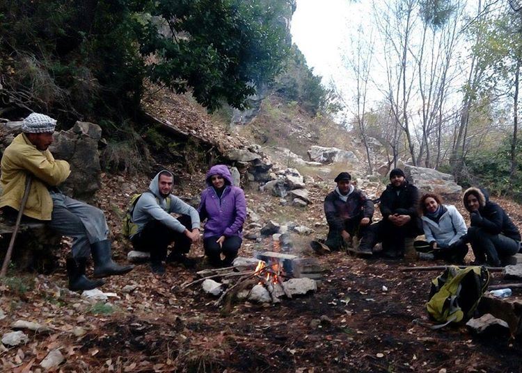 Who wants a tea?Respect to the ultimate mountaineers of LebanonWe hike...
