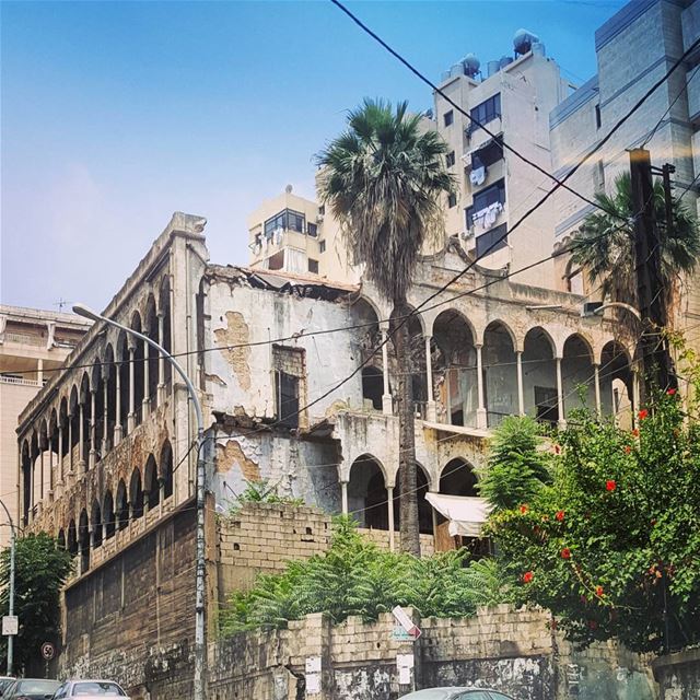 Who will win the past or the future?? present 🚲📸 beautifulhouse ... (Beirut, Lebanon)