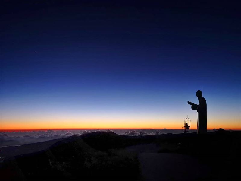 Why wish upon a star? When you can pray to the one who created it... 💙.... (Saint Charbel-Faraya)