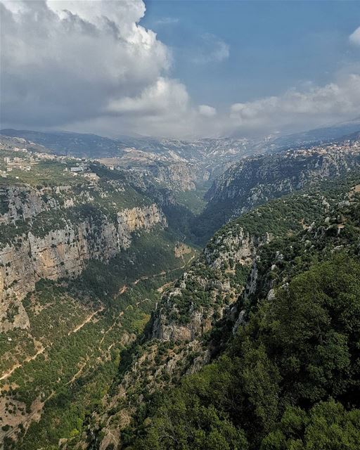 Wilderness 💚.. valley  holyvalley  qannoubine  skyporn  jesus  clouds ... (Diman, Liban-Nord, Lebanon)