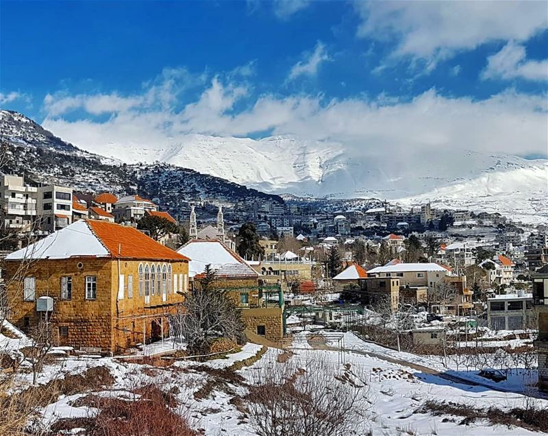 Winter can still be beautiful   mountain  villages  baskinta  landscape ... (Baskinta, Lebanon)