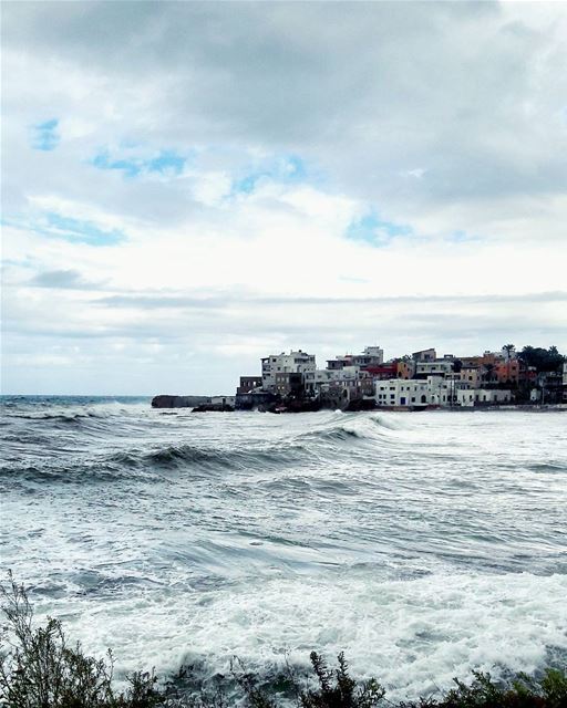 Winter is coming 🌊🌊🌊  Batroun  Lebanon  Winter   Lebanese ... (Bahsa-Batroun)