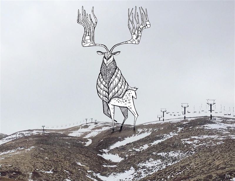 - Winter is here -... faraya  livelovefaraya  deer  positivevibes ... (Mzaar Kfardebian)