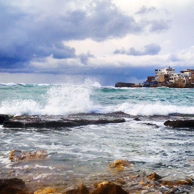 Winter mood....  Batroun   storm  ig_lebanon  ig_leb  ilovelebanon ...