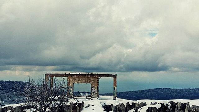  winter  season  snow  clouds  sky  mountains  lebanon  zaarour ...