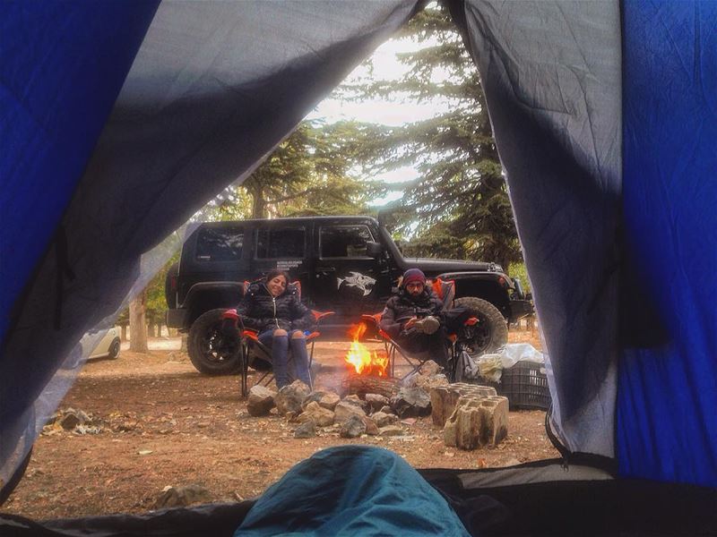 Wishing the beautiful people a very happy new year ❤..... camping ... (Qanat Bakish, Mont-Liban, Lebanon)