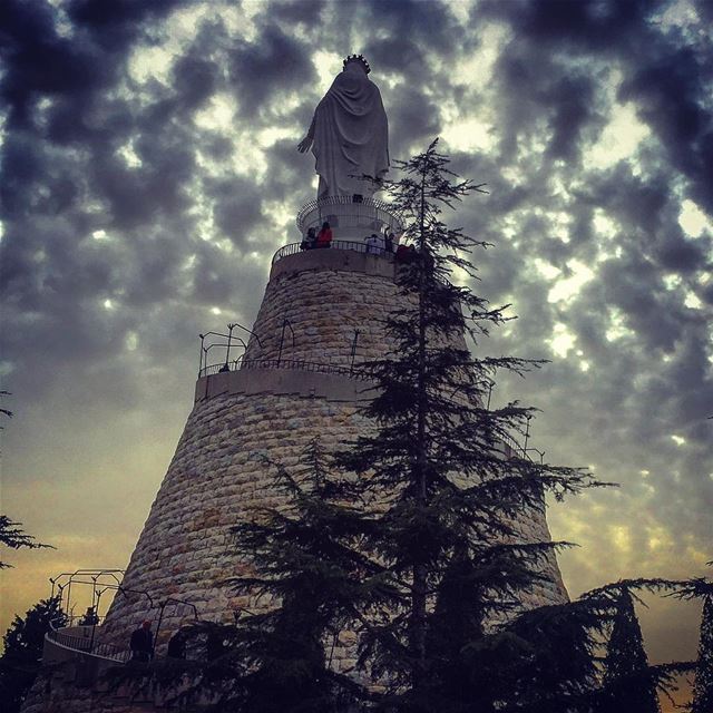 Wishing you a beautiful evening ✨______________________________________... (The Lady of Lebanon - Harissa)