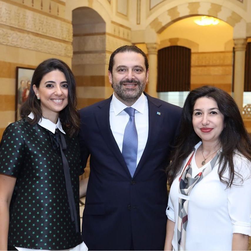 With our dynamic H.E Prime Minister Saad Hariri always supporting youth... (Grand Serail)