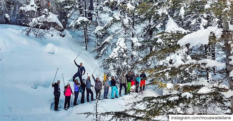 With the best ❤Back to these beautiful  whitedays ❄ and to those ... (Hadath El Jebbeh - Bcharré)