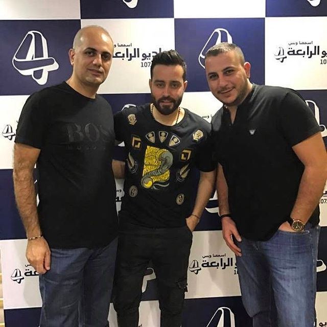 With the star Saad ramadan and my friend Wissam mawla. star interview... (Channel 4 Network Studios)