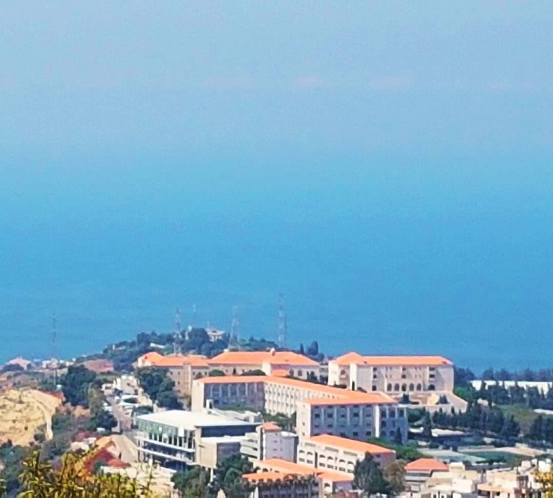  wonderfulview  amazingsea  mediterranean  blueblueandblue ... (Jounieh - Lebanon)