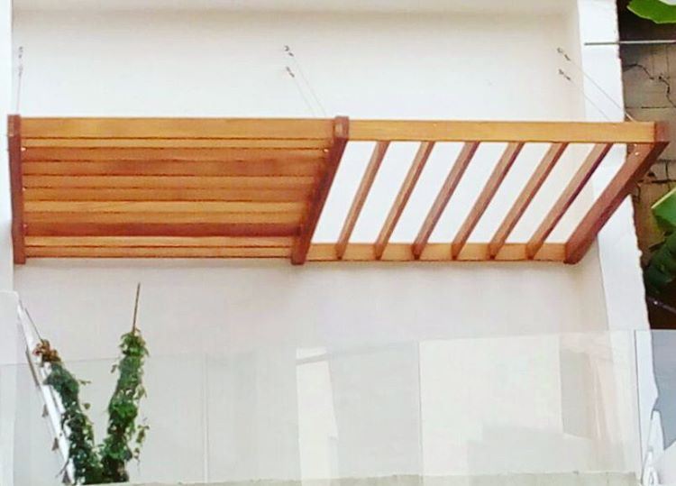  wood  iroko  suspended  pergola  custommade  design  architecture ... (Biyada)