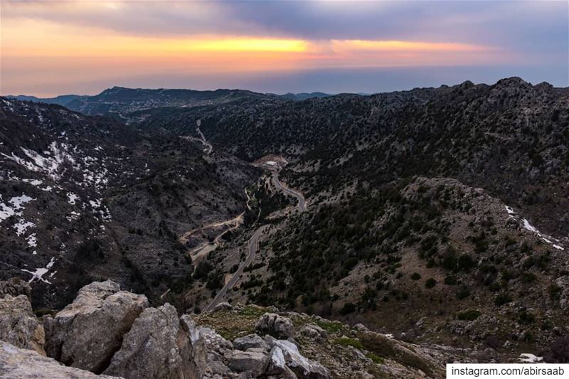 Work your way up or rust your way out ... lebanon  sunset  sky ... (Qornet Hafroûn)