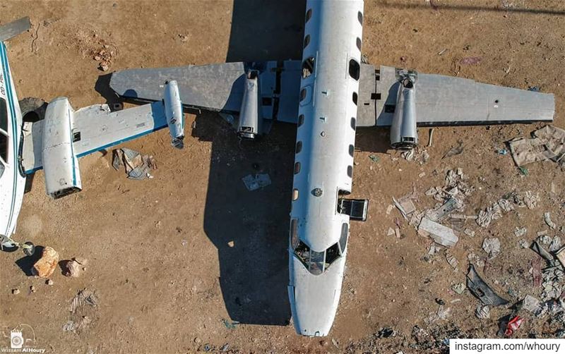  wrecked wreckedairplane airplane_lovers airplanespotting airplane... (Saïda, Al Janub, Lebanon)
