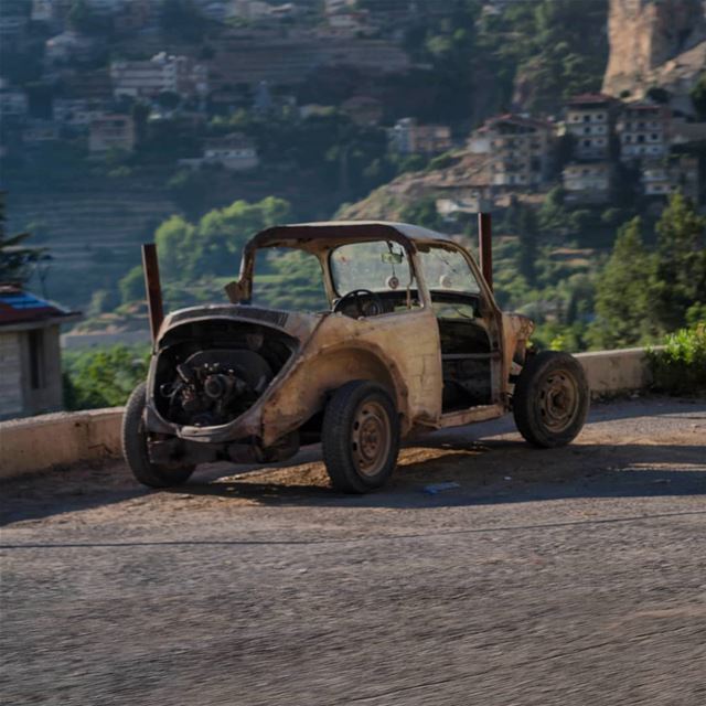  WTF is that car ?? A  beetle, a stock car, a Lego something???Took on... (Bcharreh, Liban-Nord, Lebanon)