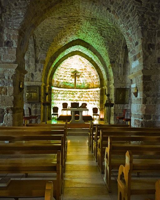 XII century old village  church  traditional  oldstones  beautiful ... (Hadath El-Jubbah, Liban-Nord, Lebanon)