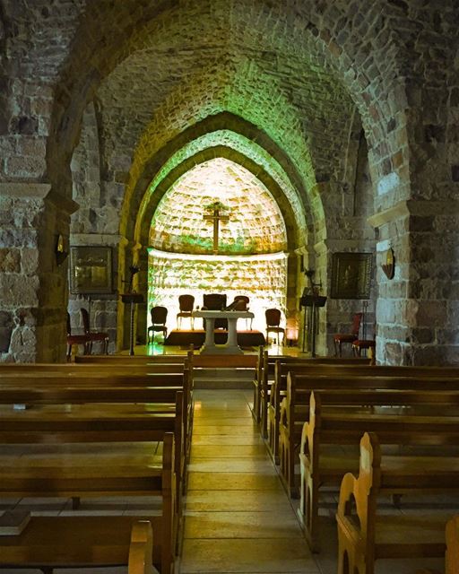 XII century old village  church  traditional  oldstones  beautiful ... (Hadath El-Jubbah, Liban-Nord, Lebanon)