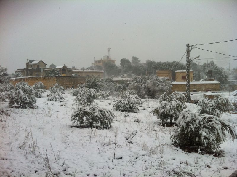 Yaroun Snow Storm 12/13/2013