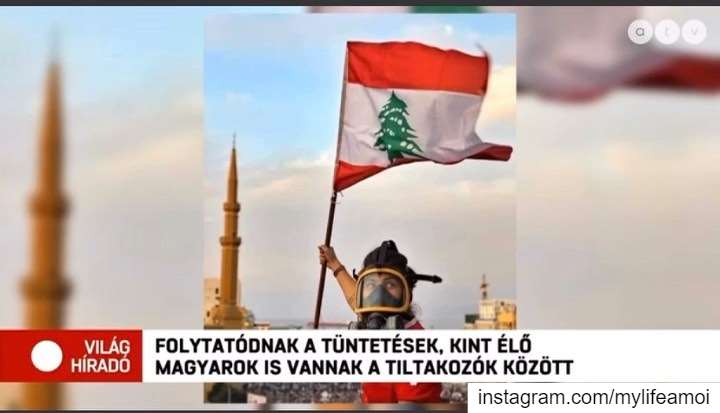 Yesterday's Hungarian news feature - Report by Anna Garay 🇭🇺🇱🇧 I’ll... (Beirut, Lebanon)