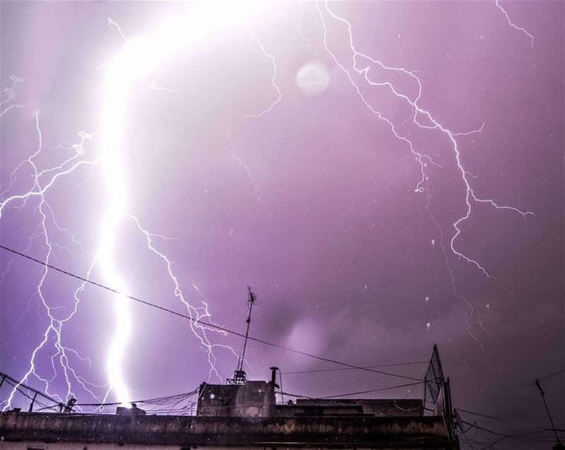 Yesterday's storm over Beirut!!________________________________▶ D A T E... (Beirut, Lebanon)