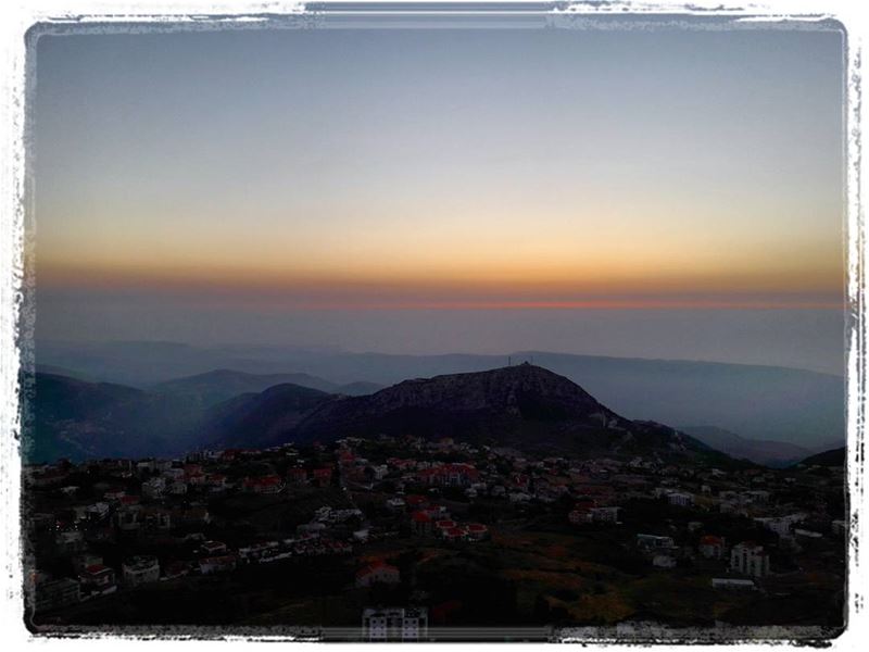 Yesterday  sunset from  ehden ♡  eden  liveloveehden  livelovelebanon ... (Saydet Al Hossen Ehden)