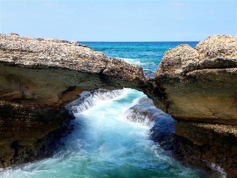 You Always Need Some Vitamin  Sea 💙 KfarAbida  Batroun  SeaCave  Lebanon... (Kfarabida Batroun)