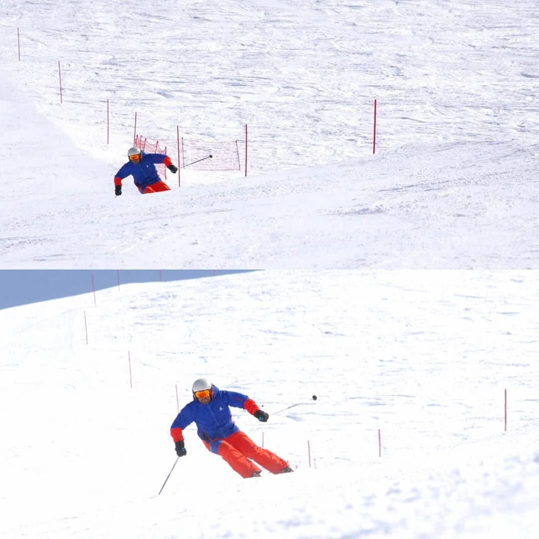 You have to be a little crazy to follow an X Ski Racer ⛷⛷ ski  snow ... (Mzaar Ski Resort)