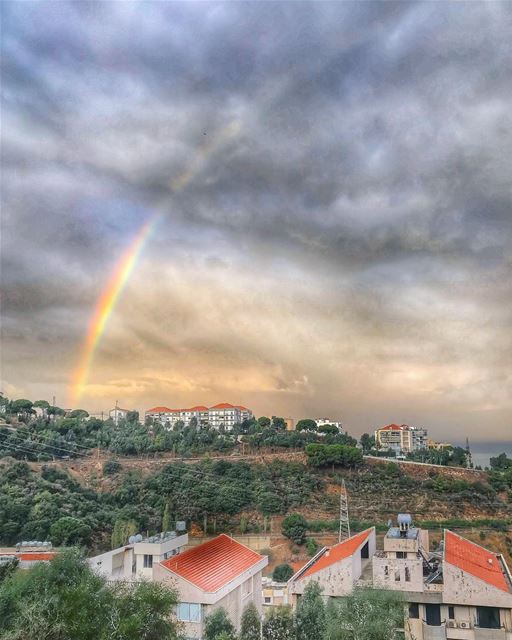 You’ll never find a rainbow if you’re looking down - Charlie Chaplin ... (Bsalim, Mont-Liban, Lebanon)