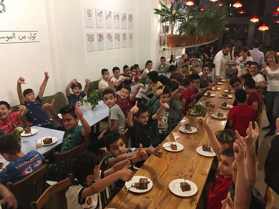 Youngsters from  Lebanon and  Iraq filled  TawletBeirut's tables tonight,...