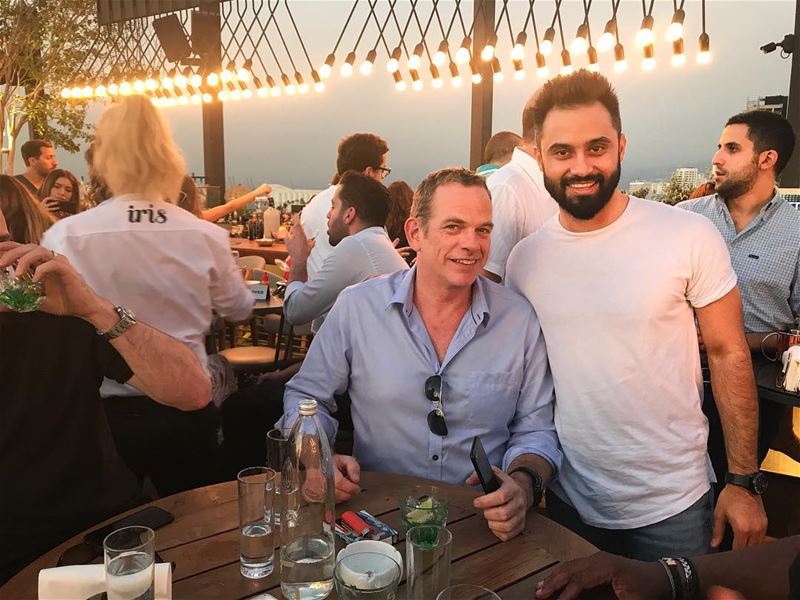 Your first sunset has to be at @irisbeirut where you bump into beautiful... (Iris Beirut)