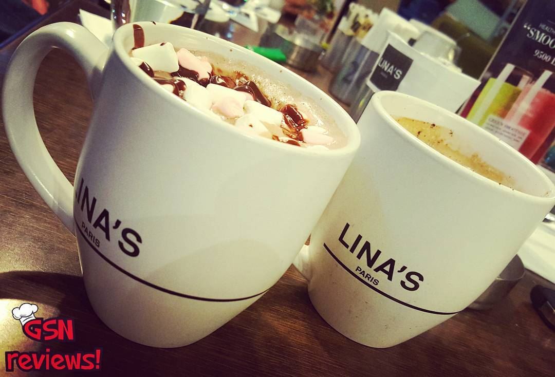 Yum and yummy !Marshmello hot chocolate and lina's coffee @linasleb... (Lina's)