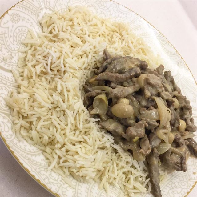  yummyfood  yummy  rice  stroganoff  mushrooms  onion  like4like ...