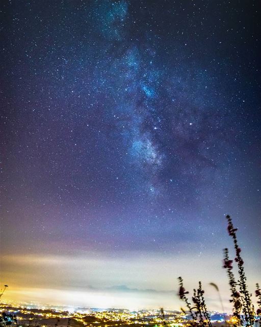 اسعدتم مساء من حومين الفوقا  milkyway  sky  night  nightsky  longexposure...