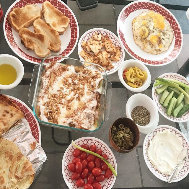 الترويقة اللبنانية ❤️  lebanon🇱🇧  lebanesebreakfast  lebanesefood ...