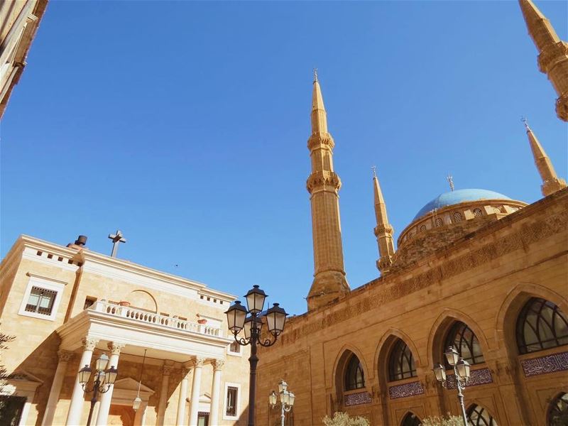 التّعايش 🕌 - ⛪️ beirutbyalocal lebanonbyalocal beirut beyrouthmonamour... (Beirut, Lebanon)