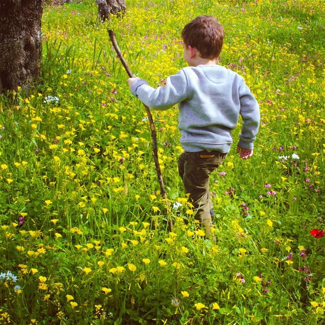 الراعي الصالح 💙💚هادي بالكروم ⚘❤... ربيع بينو  lebanon  beino ... (Beïno, Liban-Nord, Lebanon)