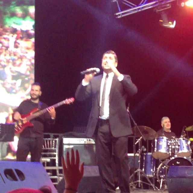 الملك يغني للكبير-صباح فخري- في مهرجان اهمج waelkfoury_news