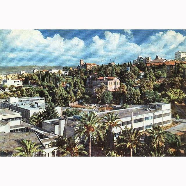 بيروت الجامعة الامريكية عام ١٩٦٧ ،