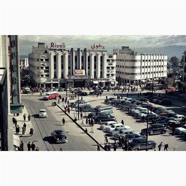بيروت ساحة الشهداء عام ١٩٥٥