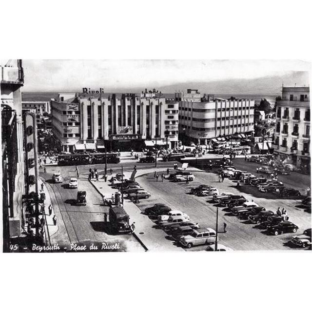 بيروت ساحة الشهداء عام ١٩٥٥