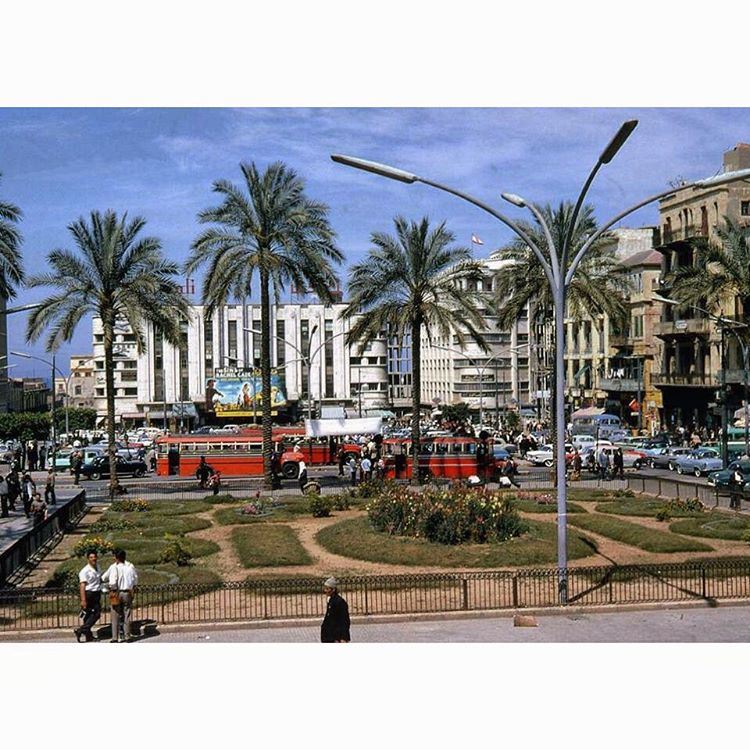 بيروت ساحة الشهداء عام ١٩٦٦ 