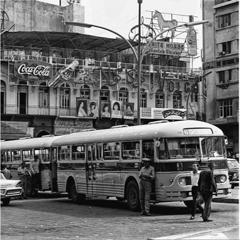 بيروت ساحة الشهداء عام ١٩٦٨ ،
