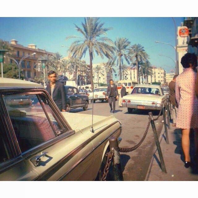 بيروت ساحة الشهداء عام ١٩٦٩ ،