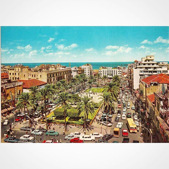 بيروت ساحة الشهداء عام ١٩٧١ ،