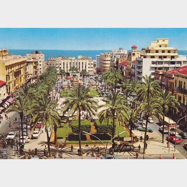 بيروت ساحة الشهداء عام ١٩٧٢ 