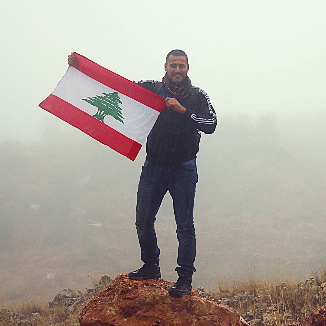 تحت الشتي  لبنان ❤ me  hiking  lebanon  lebaneseflag  flag  rain ... (Qurnat as Sawda')