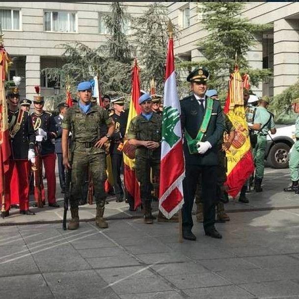 ردًا على تحية "فجر الجرود".. الجيش يرفع علم لبنان في وسط مدريد⠀⠀⠀⠀⠀⠀⠀⠀⠀ ⠀⠀